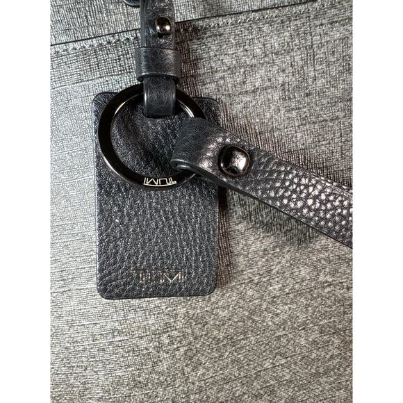 Tumi Stanton Anita Porfolio Briefcase Messenger Bag in Grey Black Shoulder Strap - Picture 3 of 10